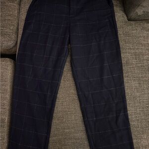 Black J.Crew Checkered Pants